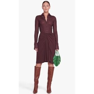 STAUD | Dresses | Staud Olive Green Midi Dress | Poshmark